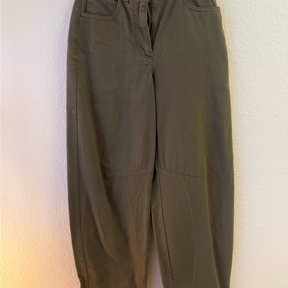 Aritzia Sunday Best Olive Trousers